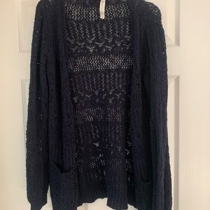Aeropostale Navy Blue Knitted Cardigan - XL